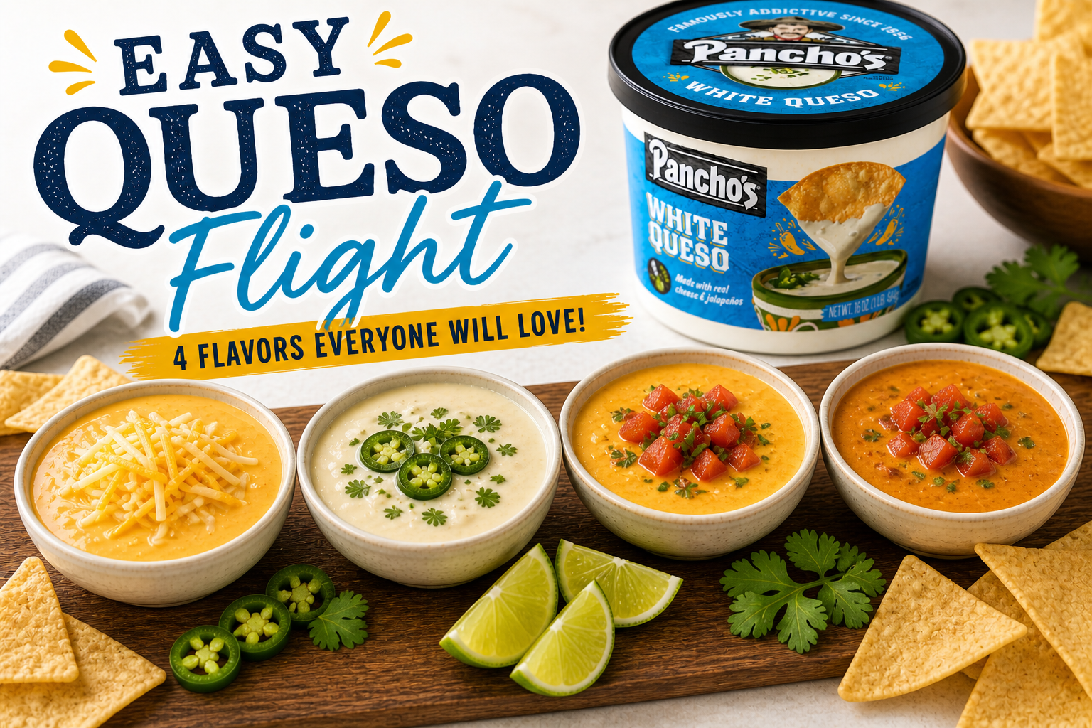 easy queso flight